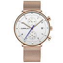 CRRJU 2278 Chronograph Luminous Display  Calendar Fashion Steel Strap Men Quartz Watch