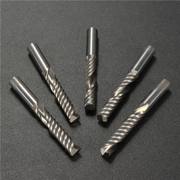 5pcs 6mm Shank Single Flute End Mill Cutter Set CEL 32mm Tungsten Steel CNC Bits