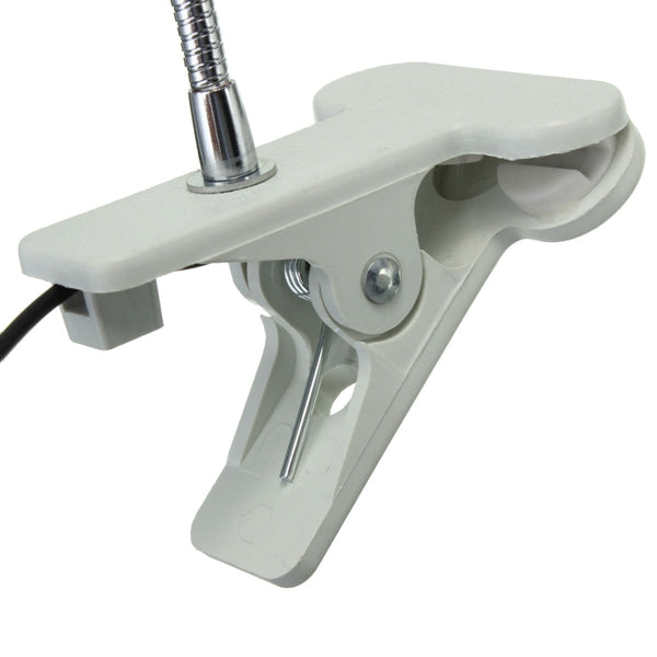 USB Flexible Reading LED Clip-on Beside Bed Table Light Desk Computer Lamp