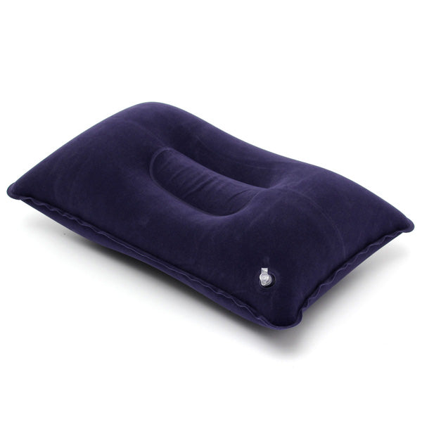 Blue Air Travel Camping Inflatable Pillow Protect Bed Comfortable Rest Head Neck Cushion