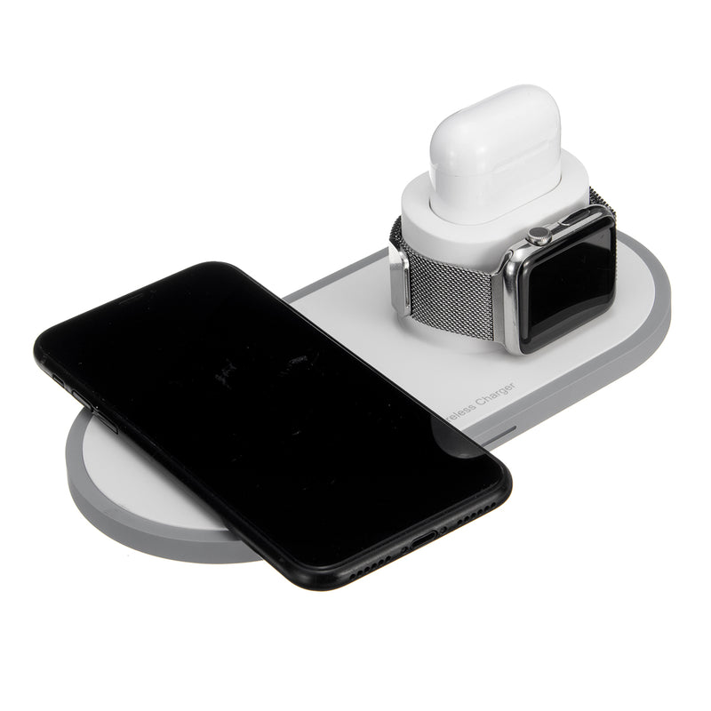 3 In 1 10W QI Wireless Charger Fast Charging Stand For iPhone Xs/Xr/Xs for Samsung Galaxy S9/S9
