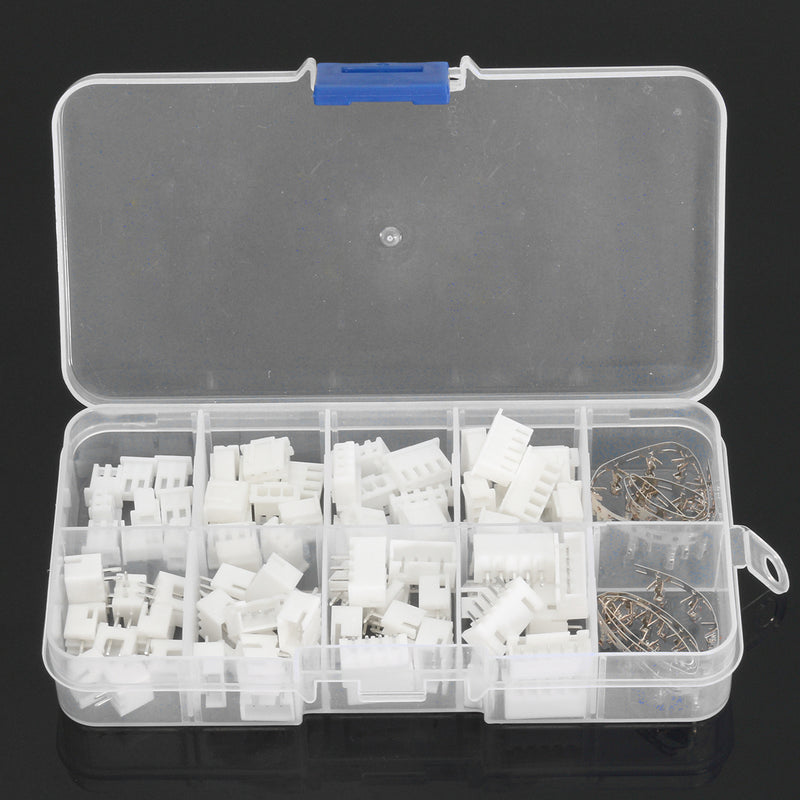 40 Sets JST 2.5mm XH 2P 3P 4P 5Pin Male Female Housing Connector with Crimps