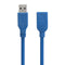 3M/10ft High Speed USB 3.0 Male to USB 3.0 Female Flat Extension Data Charge Cable