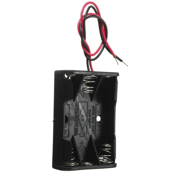 3-Slot 3 X AAA Battery Holder With Leads