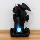 LED Ceramic Backflow Incense Burner Censer Dragon Flight Home Desktop Decoration Gift Packaging Tea Art