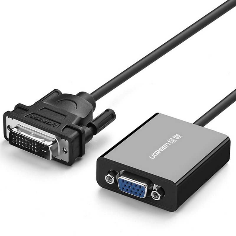 UGREEN MM108 DVI(24+1) Male to VGA Female 1080P HDTV Converter DVI Video Adapter Cable
