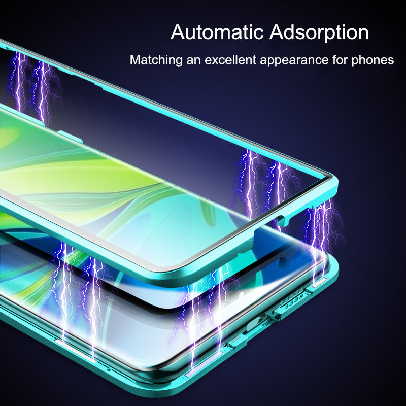 Bakeey 360 Curved Screen Front+Back Double-sided Full Body 9H Tempered Glass Metal Magnetic Adsorption Flip Protective Case Xiaomi Mi Note 10 / Xiaomi Mi Note 10 Pro / Xiaomi Mi CC9 Pro