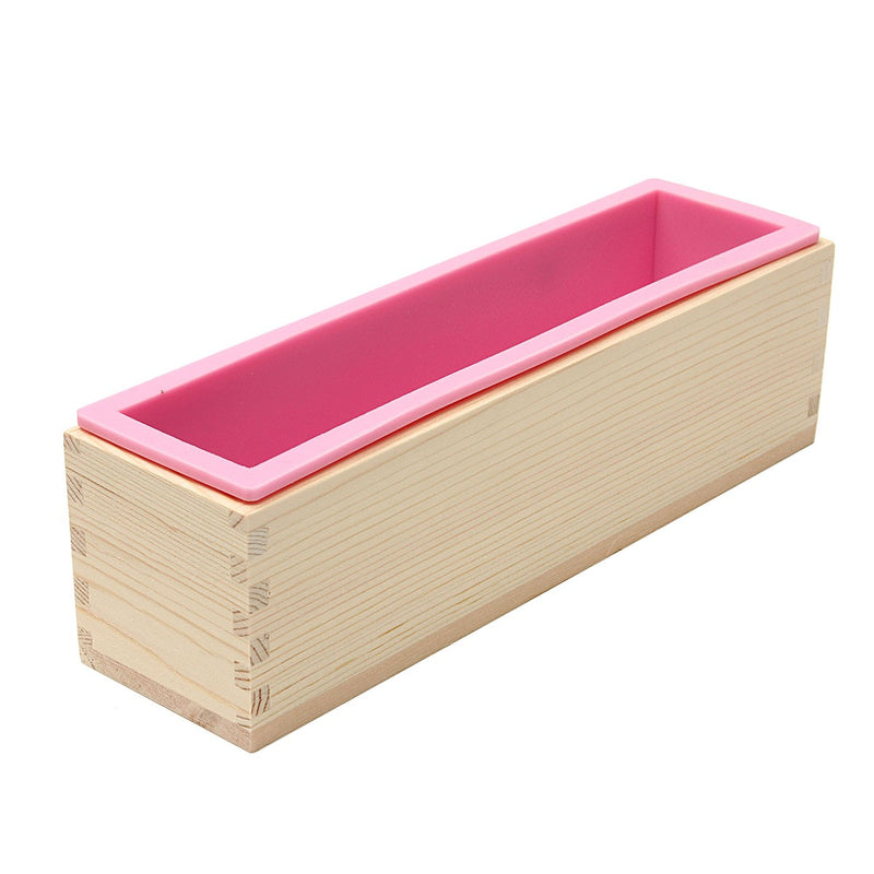 Wooden Handmade Loaf Soap Cake Mould Silicone Making Slicer Cutter