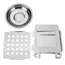 Xmund XD-ST4 Portable Cooking Stove Outdoor Picnic BBQ Furnace Wind Shield With Plate Cookware