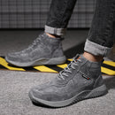 Anti-Smashing and Stab Safety Shoes with Steel Head for Autumn and Winter Labor Insurance Shoes Work Shoes