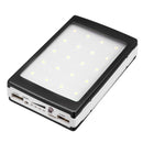 Solar Charger Case Portable DIY 5x18650 Power Power Bank 20000mAh Solar Power Bank Case Box Dual USB Kit Phone Charger Flashlight