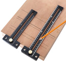 Aluminum Alloy 180/280mm Metric Line Scribe Ruler Positioning Measuring Ruler Woodworking Marking T-Ruler