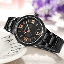 CURREN 9004 Diamonds Casual Style Women Watches Stainless Steel Strap Quartz Watch