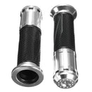 Universal 7/8 inch Rubber Gel Hand Grips Aluminum  Motorcycle ATV