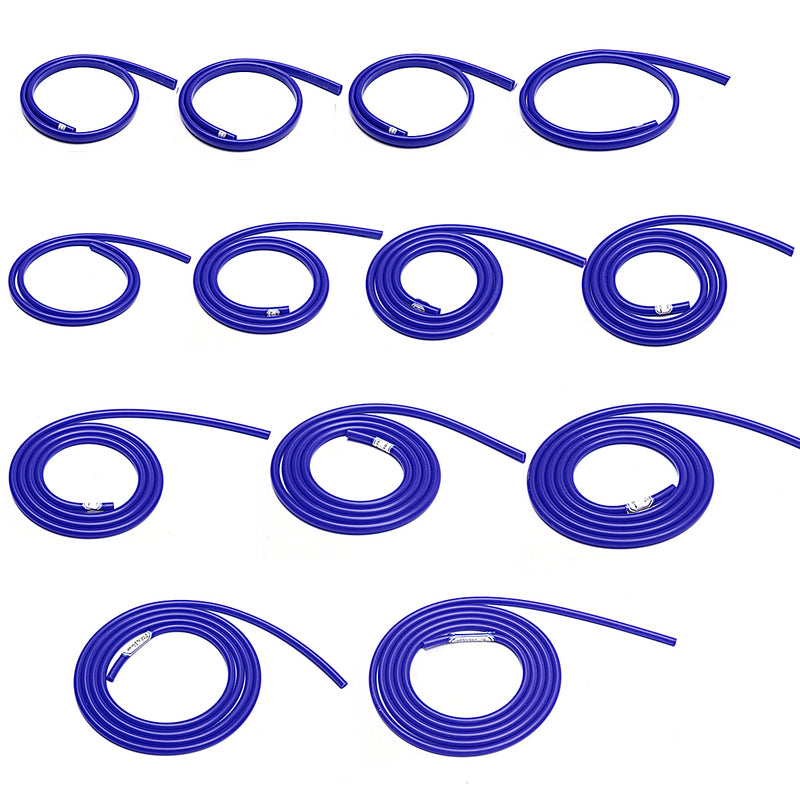 2m Silicone Vacuum Hose Rubber Tube Pipe Water Air Coolant Dump Valve Oil Turbo Blue