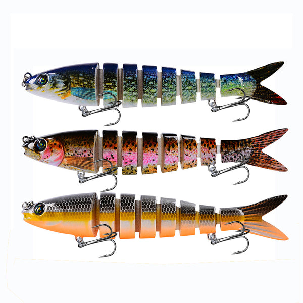 Proberos 1PC 135mm 19g Multi Hard Bait Sea Fishing Lure 4D Fish Lures With 2 Hooks