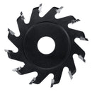H20 V Shape 12 Teeth Wood Polishing Carving Disc Shovel Blade for Angle Grinder Woodworking Grinding Tool