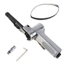 Linear 7100 10mm Pneumatic Air Belt Sander Drawing Machine Polishing Grinding Die-casting Aluminum Tools with 2Pcs Sanding Belts