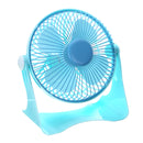 Rechargeable 7 inch Cooling Fan 5V Aluminum Leaf USB Fan Plastic Handy Small Desk Desktop Mini Fan