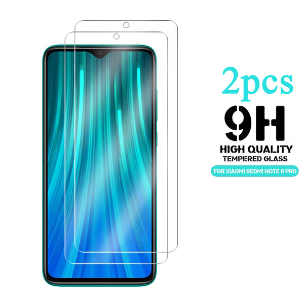 Enkay 2pcs 9H 0.26mm 2.5D Curved Anti-explosion Tempered Glass Screen Protector for Xiaomi Redmi Note 8 Pro