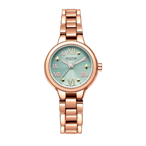 JULIUS 919 Simple Alloy Case Fashion Girls Students Quartz Wrist Watch