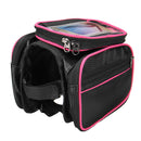 BIKIGHT Bike Bicycle Front Frame Tube Phone Bag Touch Screen Waterproof Double Pouch Cycling Bag