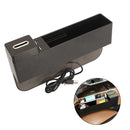Bakeey 4 in 1 Car Kit Dual USB Wireless Charger Coins Pocket Storge Bag For Mobile Phone Tablet