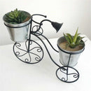 Iron Bicycle Plant Pot Stand Art Outdoor Indoor Garden Table Flower Rack Home Decorations