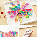 50Pcs Colorful Sanding Nail Art Files Buffer Block Manicure Tools Cleaner Polish Gel Remove