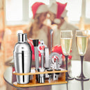 10pcs Cocktail Shaker Bartender Bar Stainless Steel Alloy Mixer Bar Bartender Set Kit