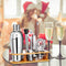 10pcs Cocktail Shaker Bartender Bar Stainless Steel Alloy Mixer Bar Bartender Set Kit