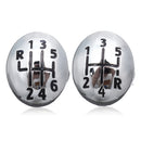 5 6 Speed Gear Shift Knob Cap Cover Insert For Renault Clio Megane Scenic Chrome