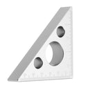 Drillpro 90 Degrees Aluminum Alloy Height Ruler Metric Inch Woodworking Triangular Ruler