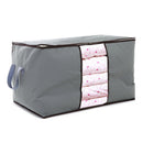 High Capacity Clothes Quilts Storage Bag Folding Organizer Bags Bamboo Portable Storage Container