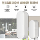 WiFi Smart Door Window Sensor Magnetic Contact Smart Home Detector Compatible with Alexa Alarm System