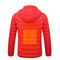Electric USB Intelligent Heated Warm Back Abdomen Neck Cervical Spine Hooded Winter Jacket Motorcycle Skiing Riding Coats