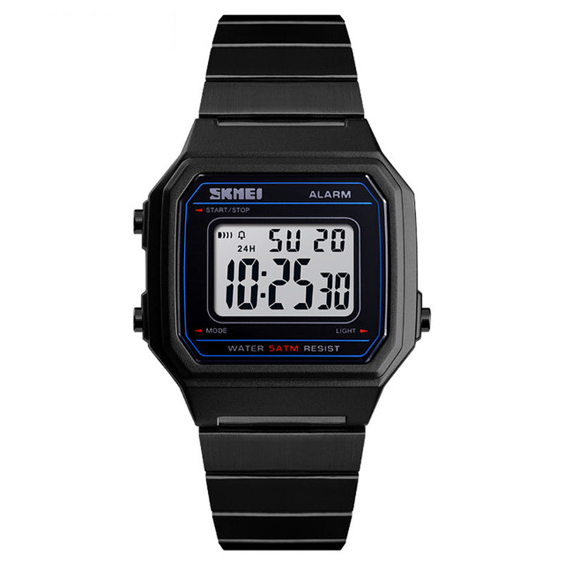 SKMEI 1377 Luminous Week Display Waterproof Casual Style Digital Watch Men Wrist Watch