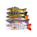 ZANLURE 10cm Mini Fishing Hard Bait Artificial Swimbait Fish Seven Knotted Fish Simulation Adult Fishing Outdoor Fun 15.5g Fishing Lure
