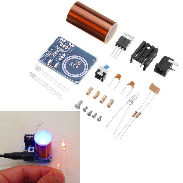 5pcs Mini 12V Power Supply Tesla Coil Module DIY Spare Space Lighting Tech Electronic Production Kit