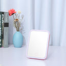 LED Touch Screen Makeup Mirror Desktop Cosmetics Lighting Mirrors USB Adjustable