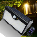 LED Solar Power PIR Motion Sensor Wall Light Outdoor Garden Lamp Remote Control Solar Light
