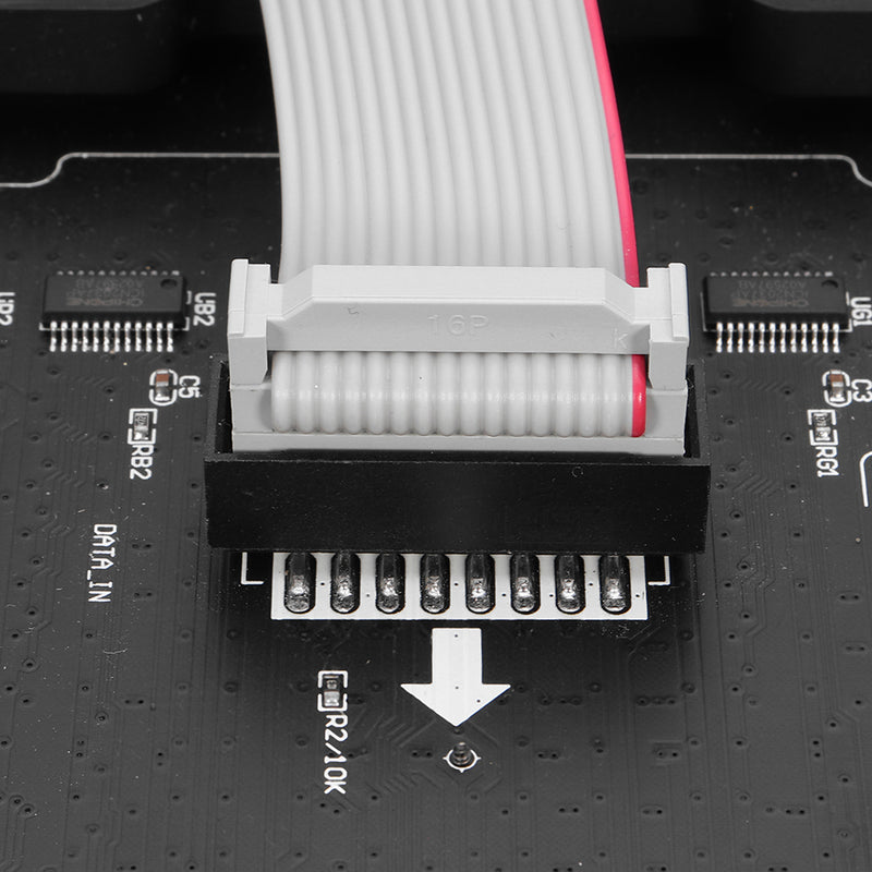 32X64 Assembled Colorful Music Spectrum LED Light Display Dot Matrix Board