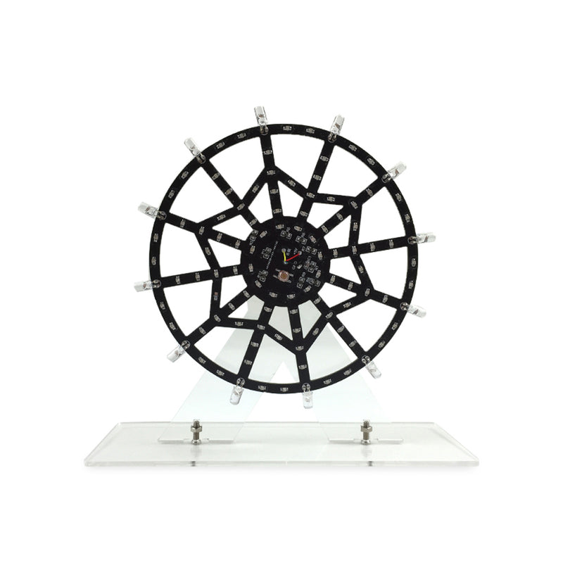 Geekcreit DIY Colorful LED Manual Version Ferris Wheel Flash Kit Music Spectrum Electronic Kit