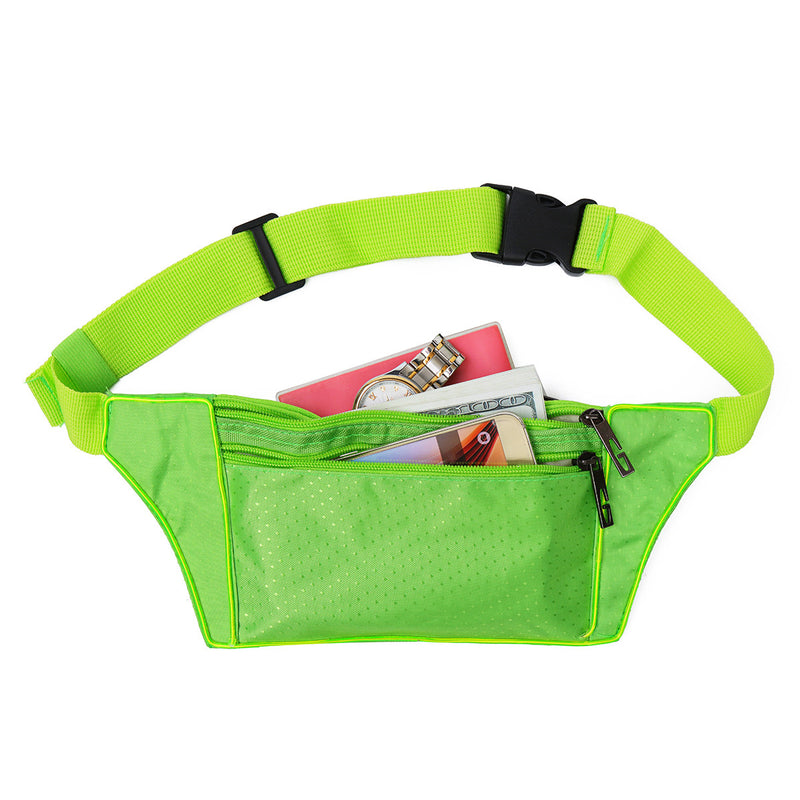 3Modes EL Cold Light Sport Waist Bag Outdoor Climb Hiking Ultra-thin Anti-theft