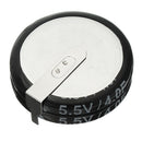 5pcs 5.5V 4F H Style Horizontal Super Capacitor Farah Capacitor Double Layer Capacitor Low ESR