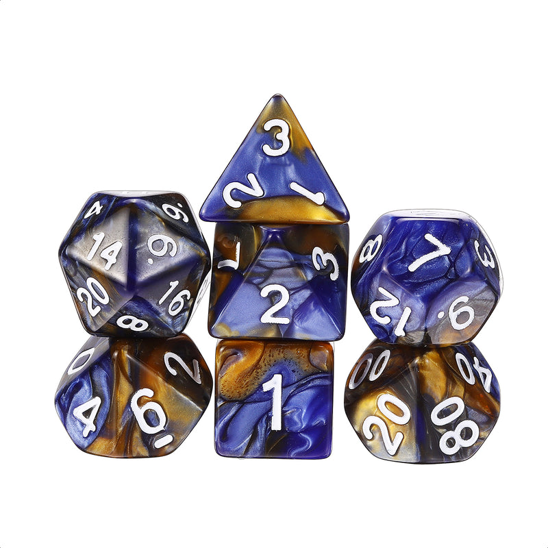 35PCS Metal Polyhedral Dices Set For Dungeons & Dragons Dice Desktop RPG Game
