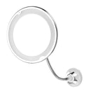 10X Magnifying Flexible LED Makeup Mirror Light 360 Rotary Super Suction Mirrors