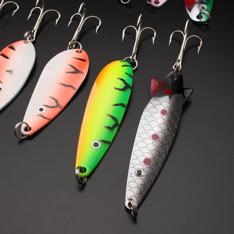 ZANLURE 30 Pcs 7cm-10cm Fishing Lure Rattle Fishing Baits Tackle Hook