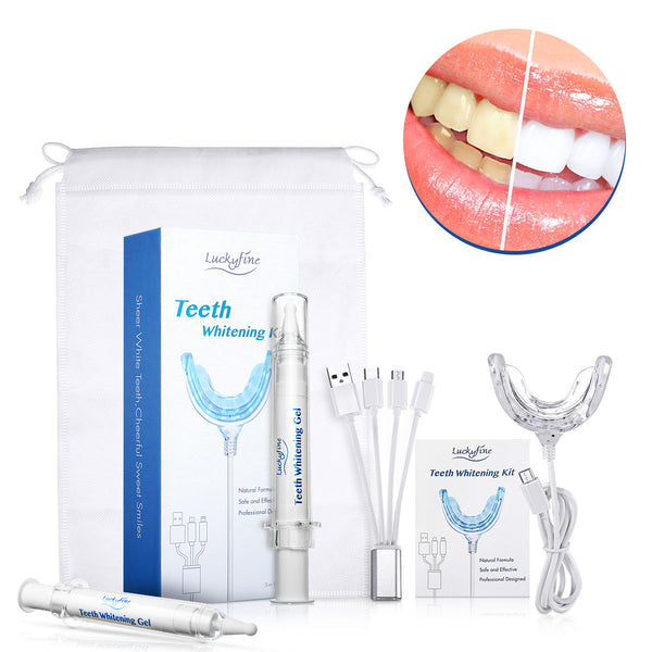 Teeth Whitening Machine Kit LED Sonic Light Oral Teeth Tooth Whitening Professional Gel Kits