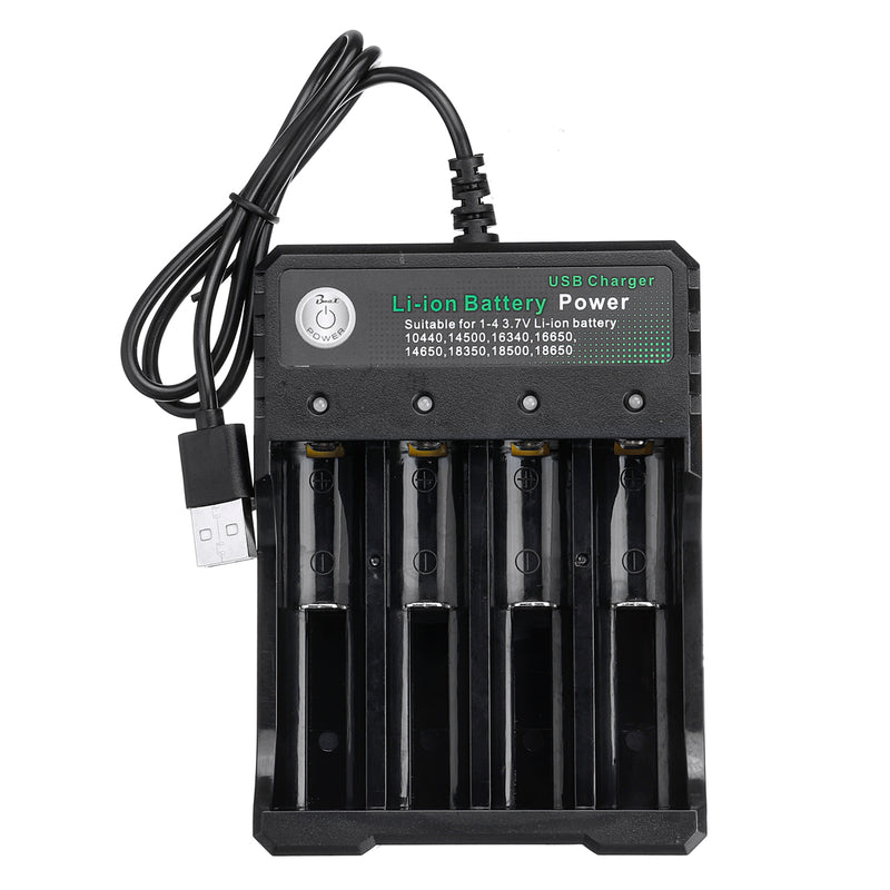 Charger 4 Slot 3.7v Battery Charger Multifunction Charge Universal